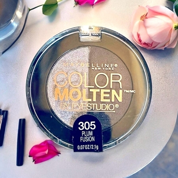 Eyeshadow MAYBELLINE Eye Studio Duo Color Eye Shadow Color PLUM FUSION 305 - Picture 1 of 2